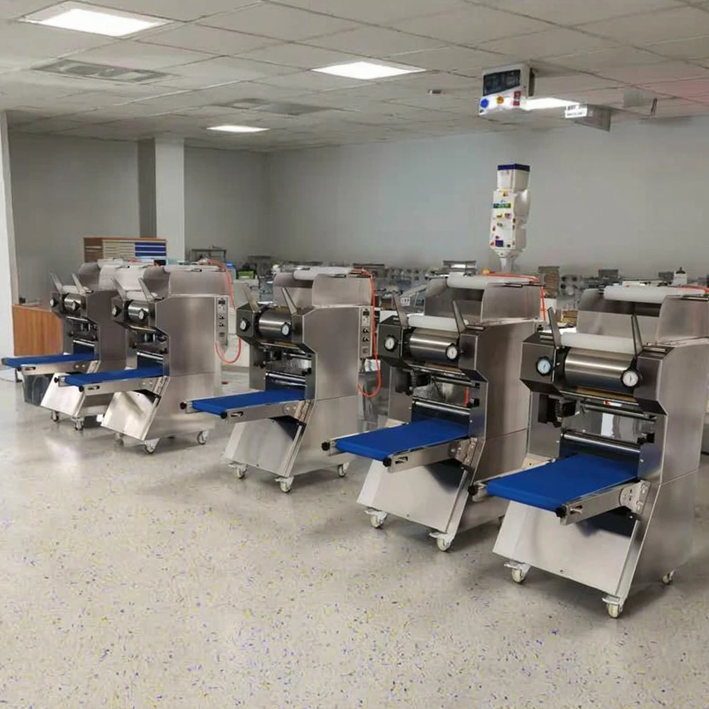 Commercial Professional Electric Stainless Steel Pasta Machine Automatic Dough Sheeter Noodle Maker with Motor Core Component
