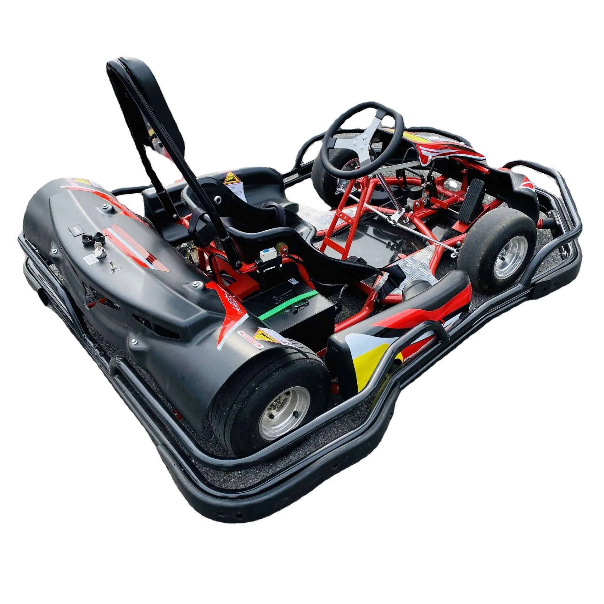 

Customized Double Seat Gas Pedal Go Kart for Adults 50KM Outdoor Karting Car with 1 Year Chain Drive Warranty