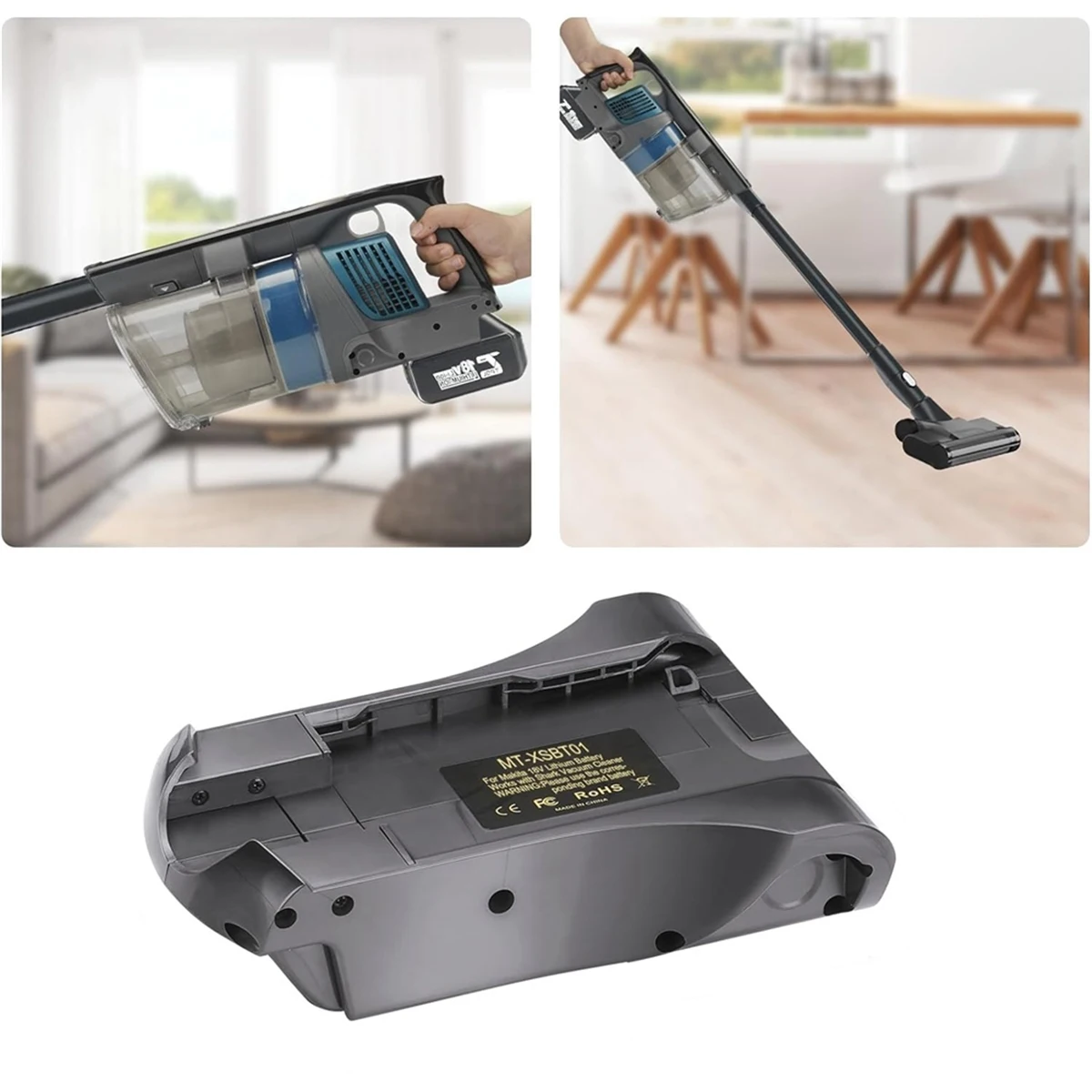 

Adapter Converter for Makita 18V Li-Ion Batteries for Shark Vacuum Cleaners MT-XSBT01 Battery Adapter Converter Tool Accessories