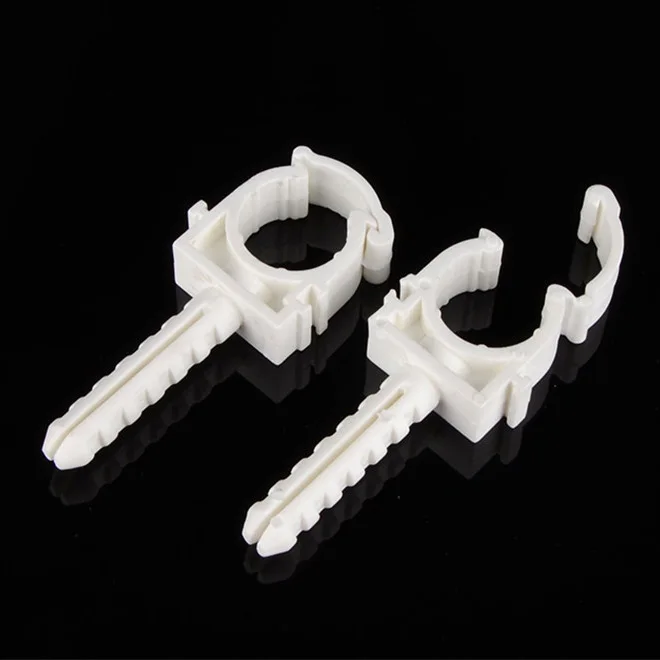 5/10/20Pcs 20mm 25mm White PPR Plastic Pipe Clips Hose Tube Clamp U-Shaped Pipe Fixing Clip  Holder Fixed Snap Fittings