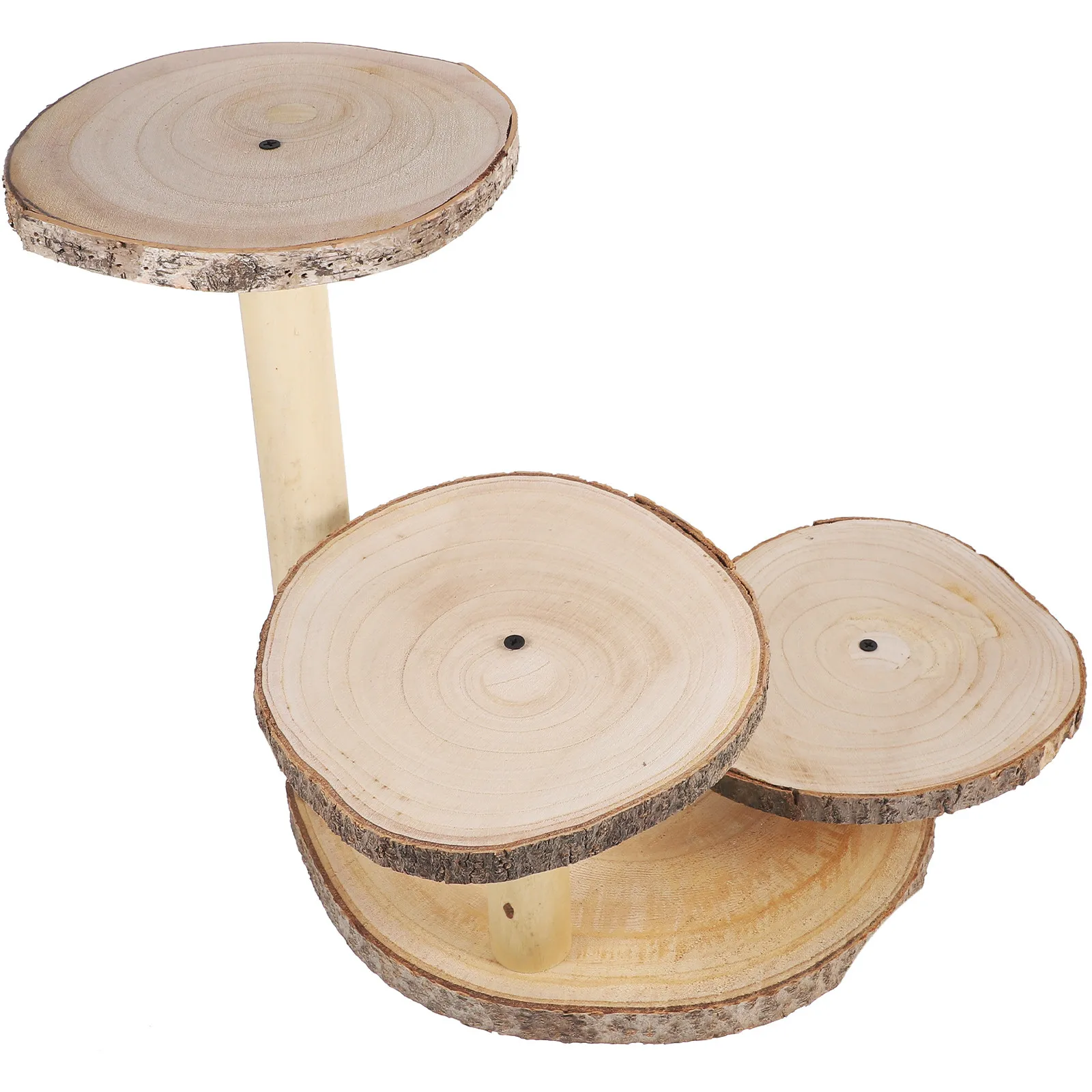 Wooden Dessert Stand Multi Level Cupcake Holder for Weddings Birthdays Events Garden Balcony Display Stylish Minimalist Serving