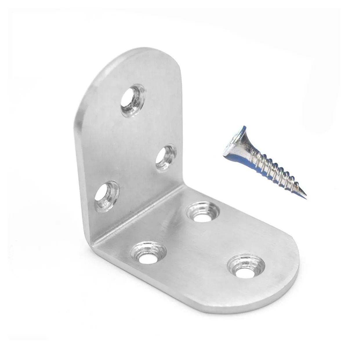 5 個 50X50X3Mm ステンレス鋼固定ブラケット 90 度金属アングルサポート耐食性棚取り付けハードウェアブラケット