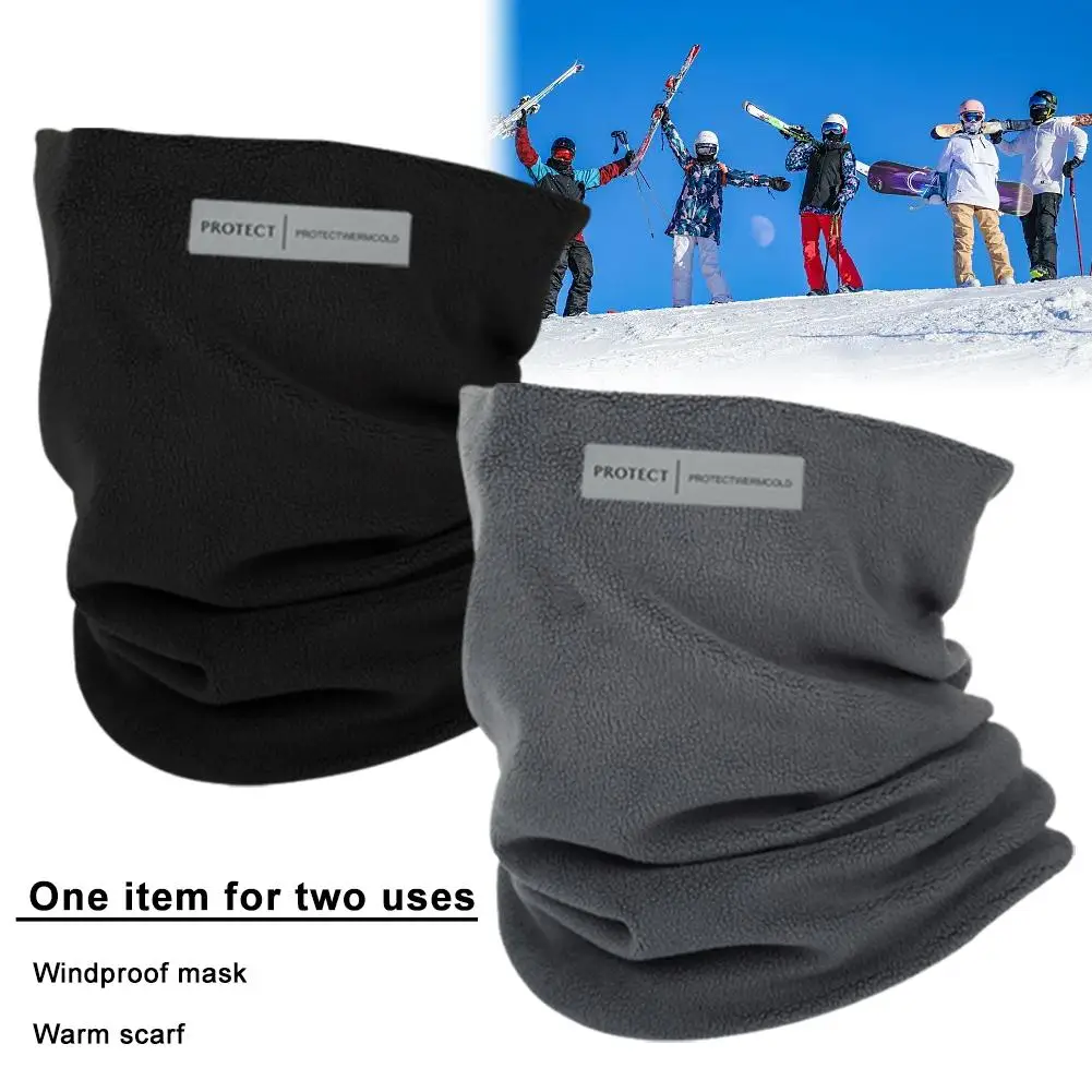 Winter Neck Warmer Gaiter Cold Weather Fleece Ski Half Mask Cold Neck Windproof Proof Gaiter Cover Half Face Face Dropshipp B6N0