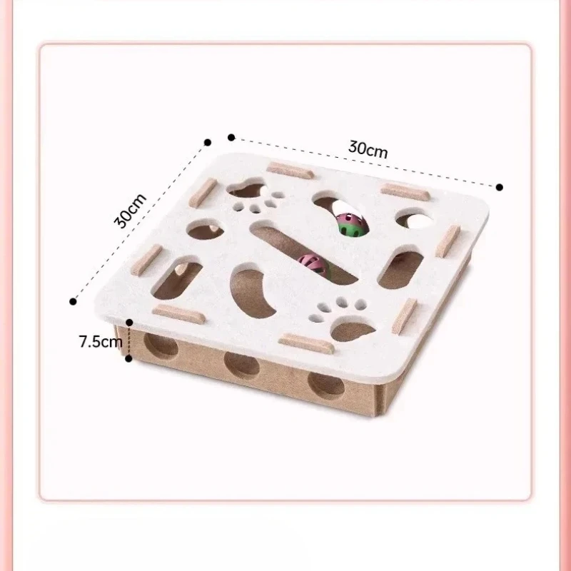 ورأى الأخضر القط لغز صندوق ألعاب حفر هانت لعب لعبة التحفيز العقلية للقطط الداخلية الرياضة الترفيه الصيد القط لعب لعبة Bo