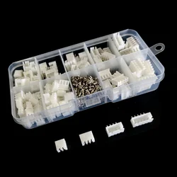 60 Sets Kit 2p 3p 4pin Right Angle 2.54mm Pitch Terminal / Housing / Pin Header Connector Wire Connectors Adaptor XH Kits in Box