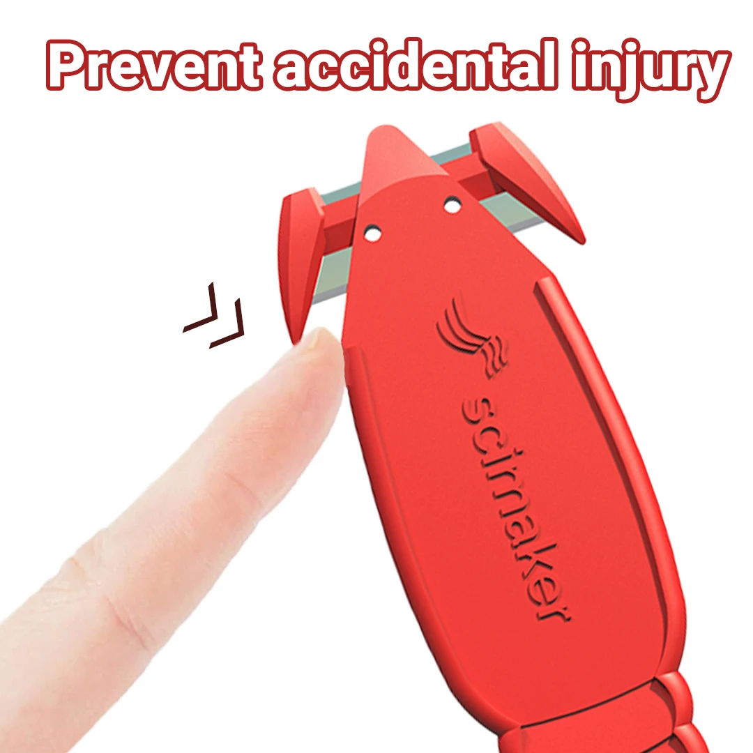 Scimaker Safety Box Cutter,  Opener with Recessed SK-2 Blade Finger Safe Tape Splitter,Letter Slitter for Warehouse,Office