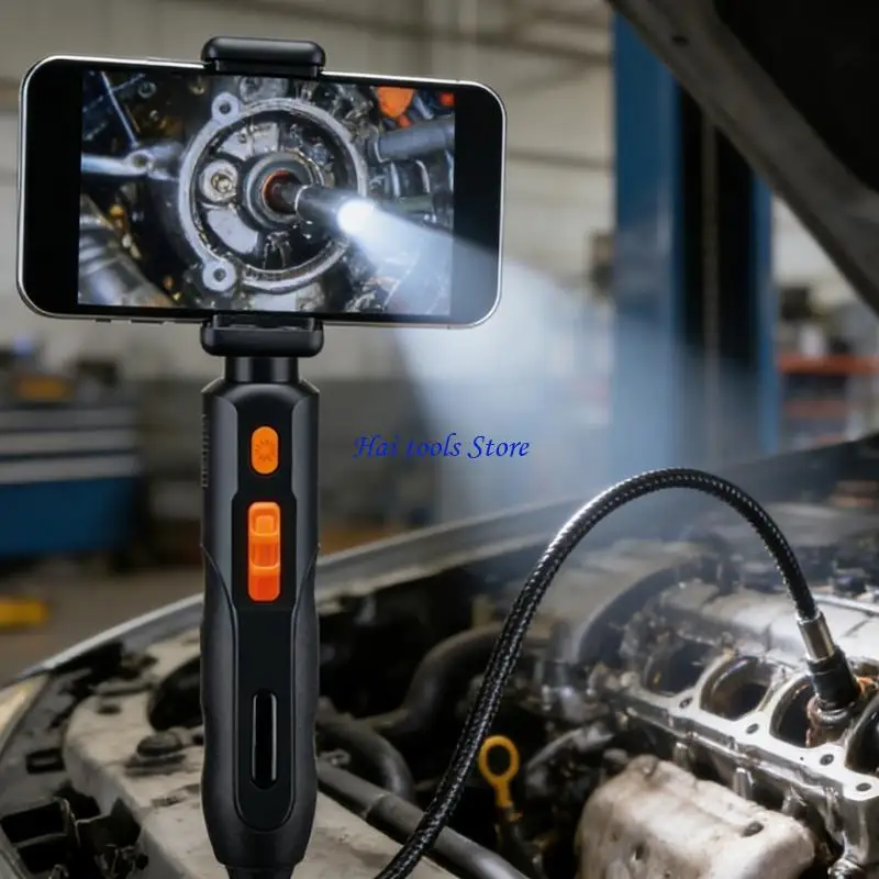 X37E Flexible Industrial Borescope With 6 Customizable LED radiances And 210 Degree Reverse Curving For Narrow Areas