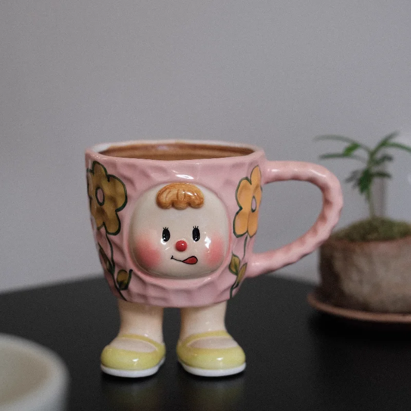 

Cute mug coffee milk cup underglaze