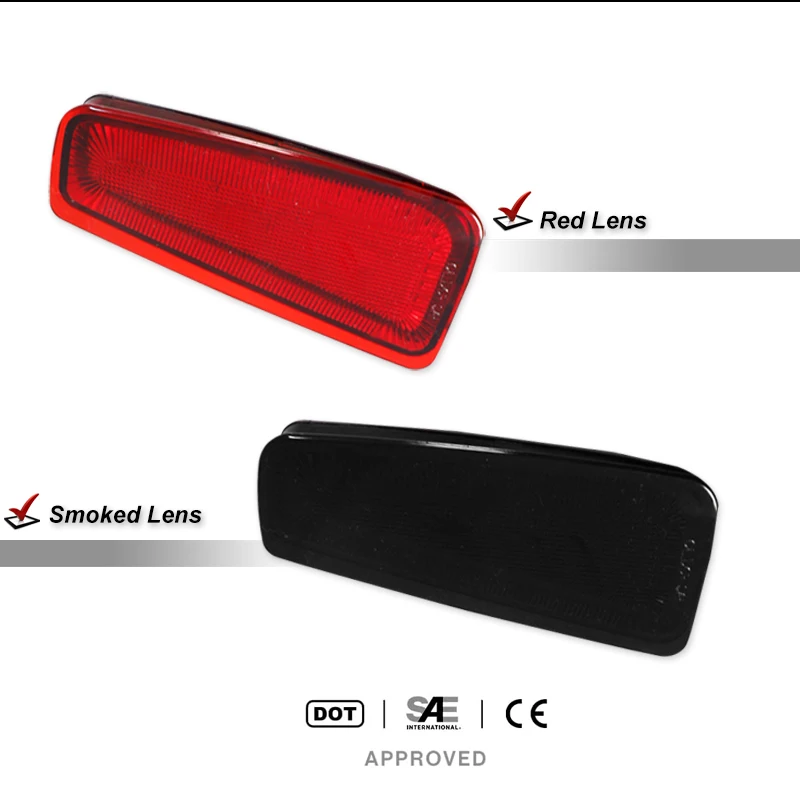 iJDM Car Rear Bumper Reflector Light Assembly for Subaru Outback 2015-2020 Function as Tail, Brake Lamps Rear Fog Lamps