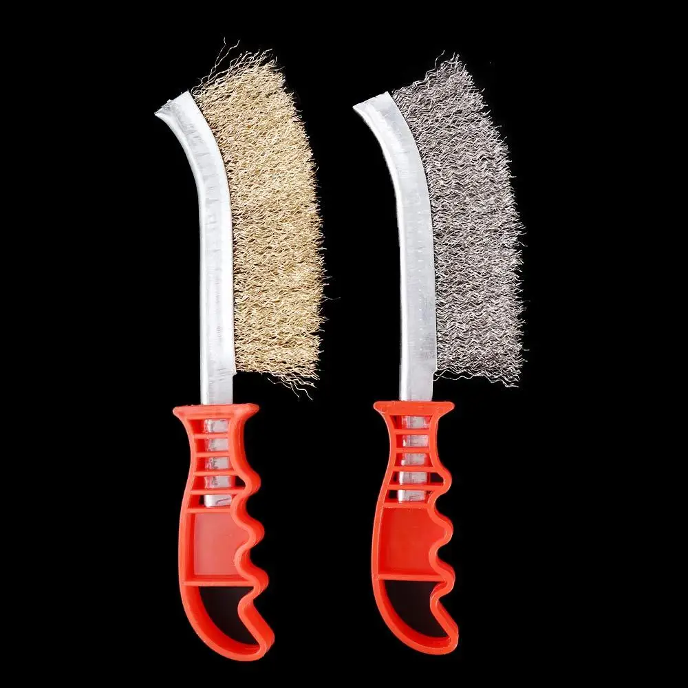 فرشاة سلكية محمولة لإزالة الصدأ وإزالة الأزيز وإزالة التلوث وأدوات تنظيف الشواية وأدوات الشواء #5