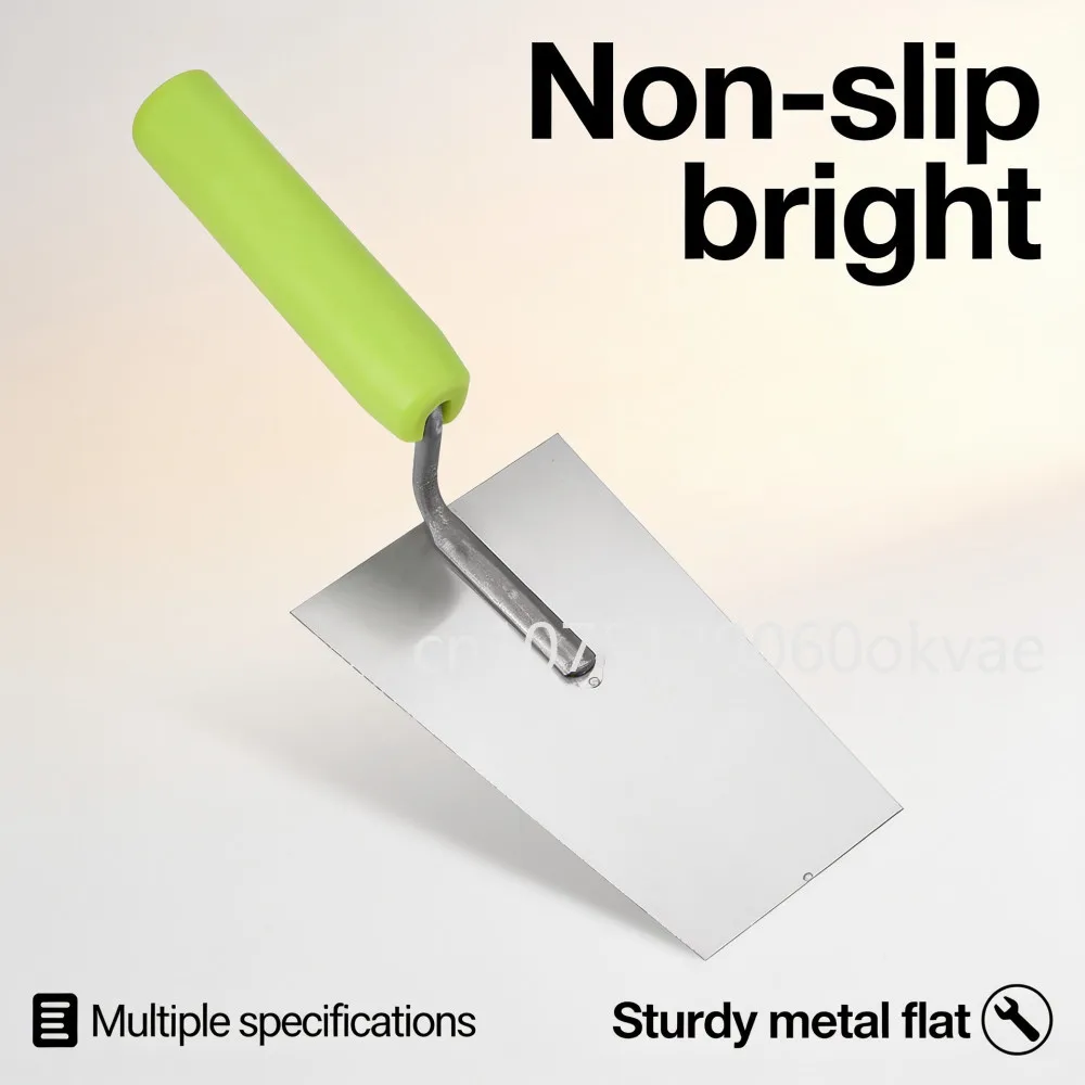 Flat Hand Plaster Trowel Dry Wall Paint Concrete Repair Construction Tools Carbon Steel Panel with Rubber Grip Hand Tools