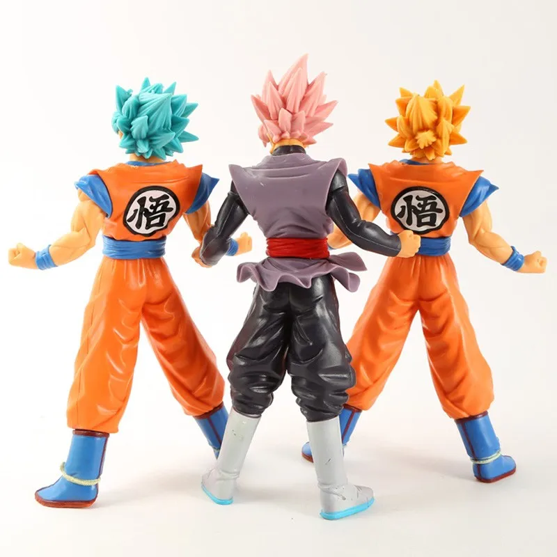 Dragon Ball Super Son Goku Action Figure Figma Saiya Six 7 pollici Seven DBZ Jiren Model Toys 18cm paesaggio ornamenti in PVC