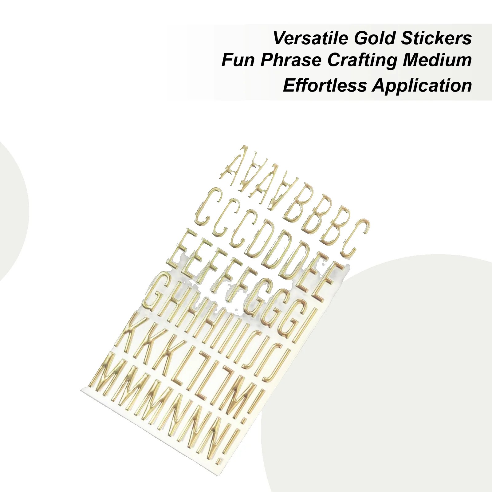 알파벳 스티커 방수 퇴색 방지 자체 접착 문자 스티커 인사말 카드 용기 창문 문 자동차