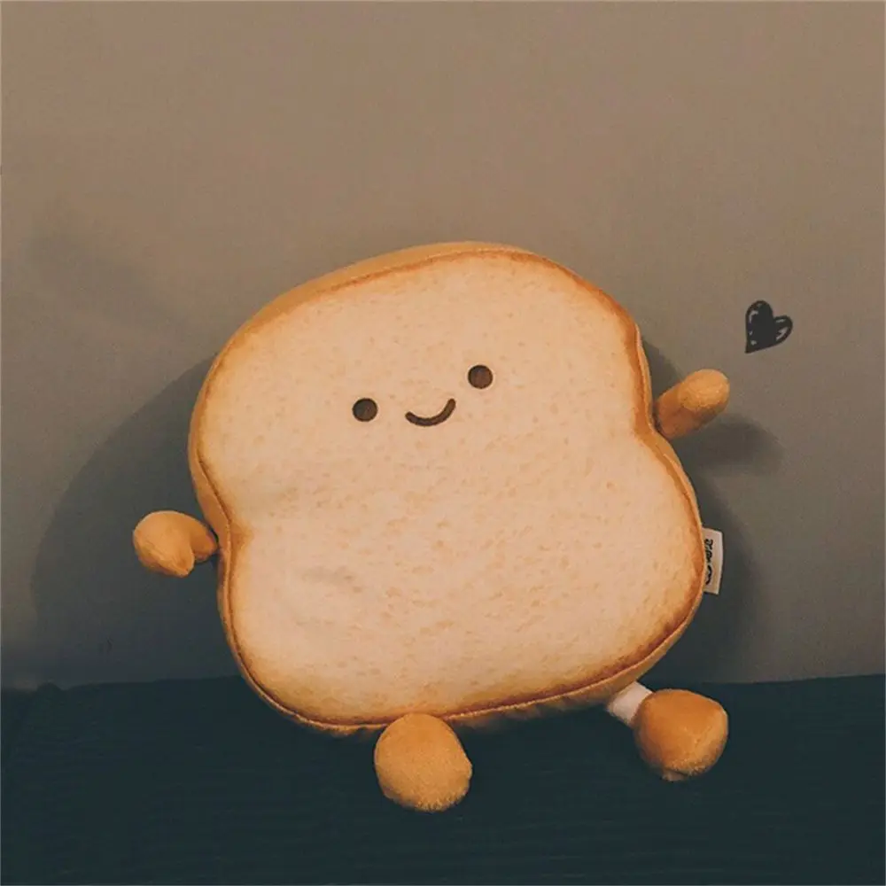 Stuffed Toys Christmas Gift Home Decor Bedroom Decoration Toast Bread  Peluche Doll Stuffed Plushie Bread Slice Pillow