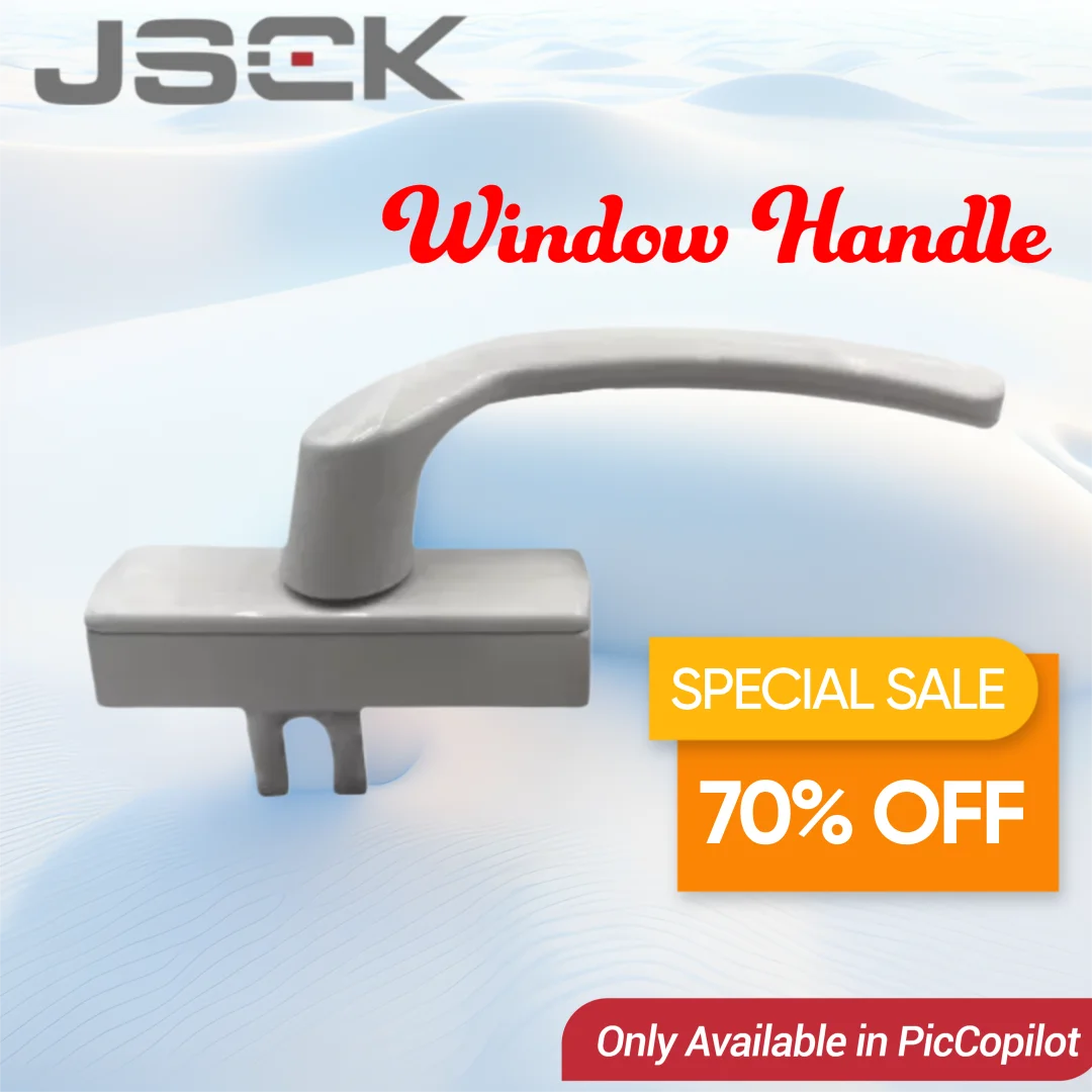 

Silver Electroplating Tilt And Turn Window Handle Customized Houses Interior Design Smooth Surface Treatment