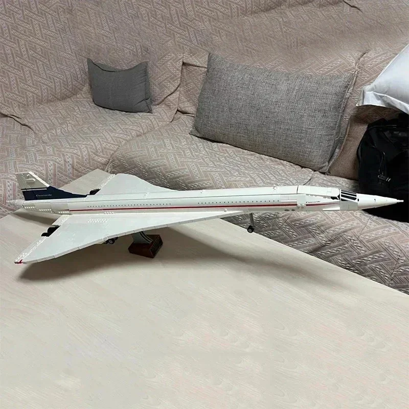 2083Pcs Concorde Airbus 10318 Building Blocks tecnico 105CM modello di aeroplano giocattoli educativi in mattoni per bambini regali di natale