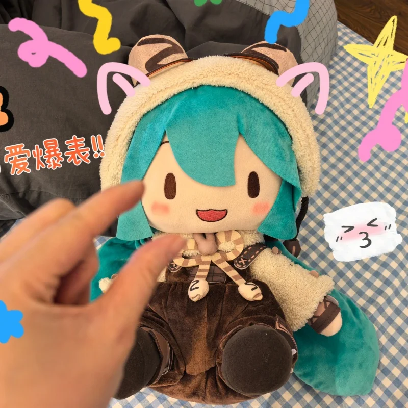 

Подлинная 45 см Sega Hatsune Miku, хлопковые конфеты, горячий шоколад Fufu Ll, плюшевая кукла, мягкая игрушка для фанатов аниме, кавайный подарок