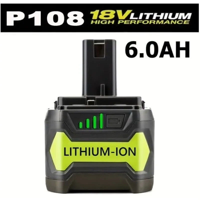 

1PCS/2PCS 18V 6.0Ah High Capacity Battery P102 P108 Lithium Cordless Tool Rechargeable Batteries Special Valentine's
