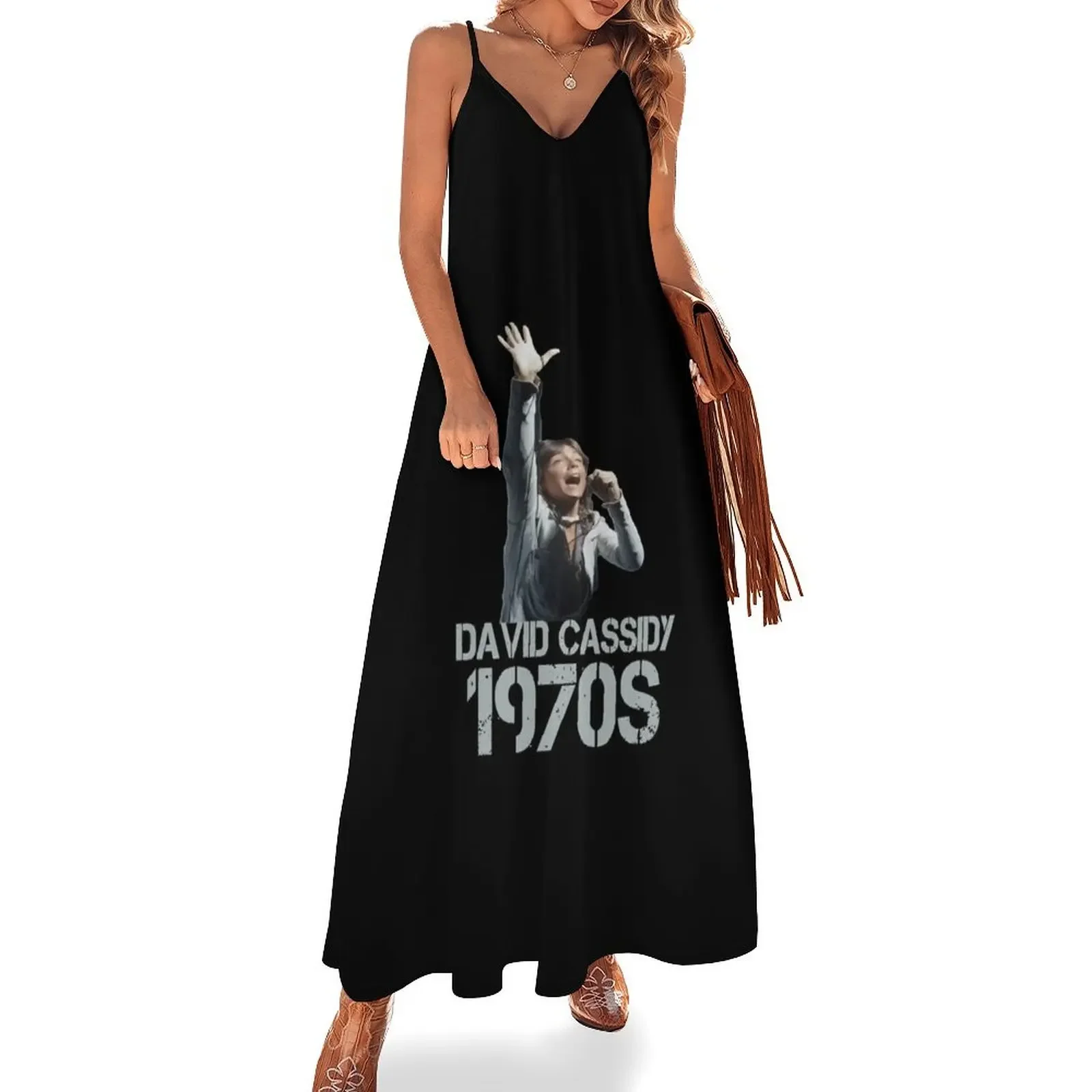 David Cassidy 1970s funny gift Sleeveless Dress Woman fashion women's luxury party dress festival outfit women