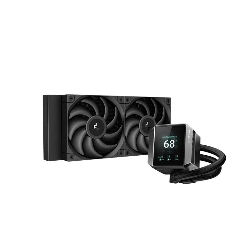 Deepcool MYSTIQUE 240 2,8 Zoll LCD-CPU-Wasserkühlungslüfter, starker Kühler für Gaming-Computer, Gehäusekühler für CPU-Flüssigkeitskühlung