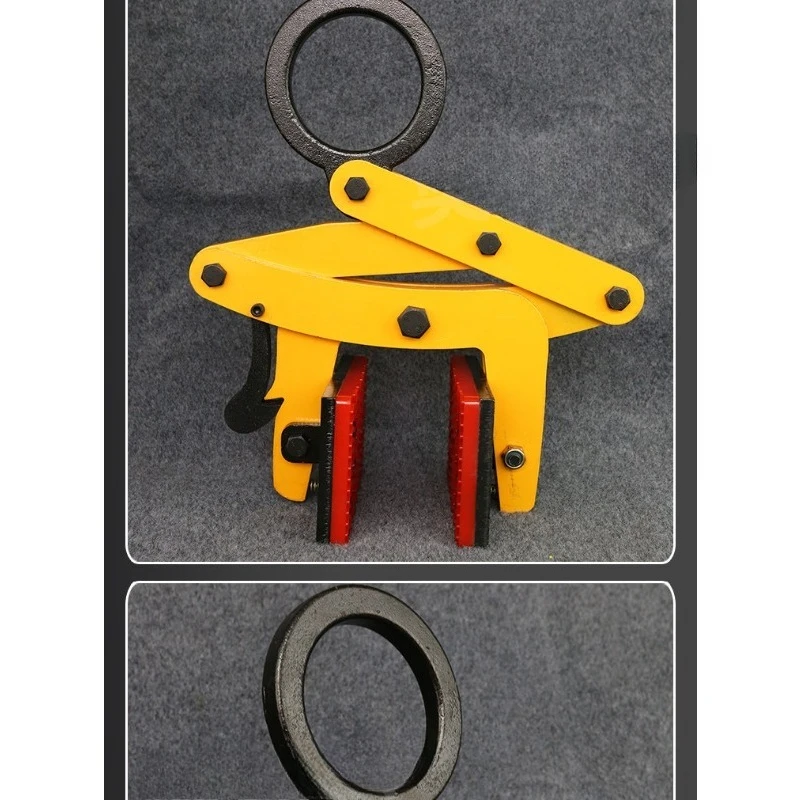 For large plate clamp, spreader clamp, marble sidewalk stone handling, crane spreader, glass spreader clamp