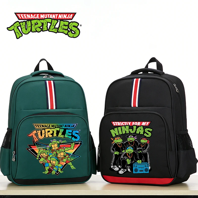

Teenage Mutant Ninja Turtles Teenager Backpack Boys School Bag Cartoon Anime Knapsack Student Rucksack Stationery Storage Bags
