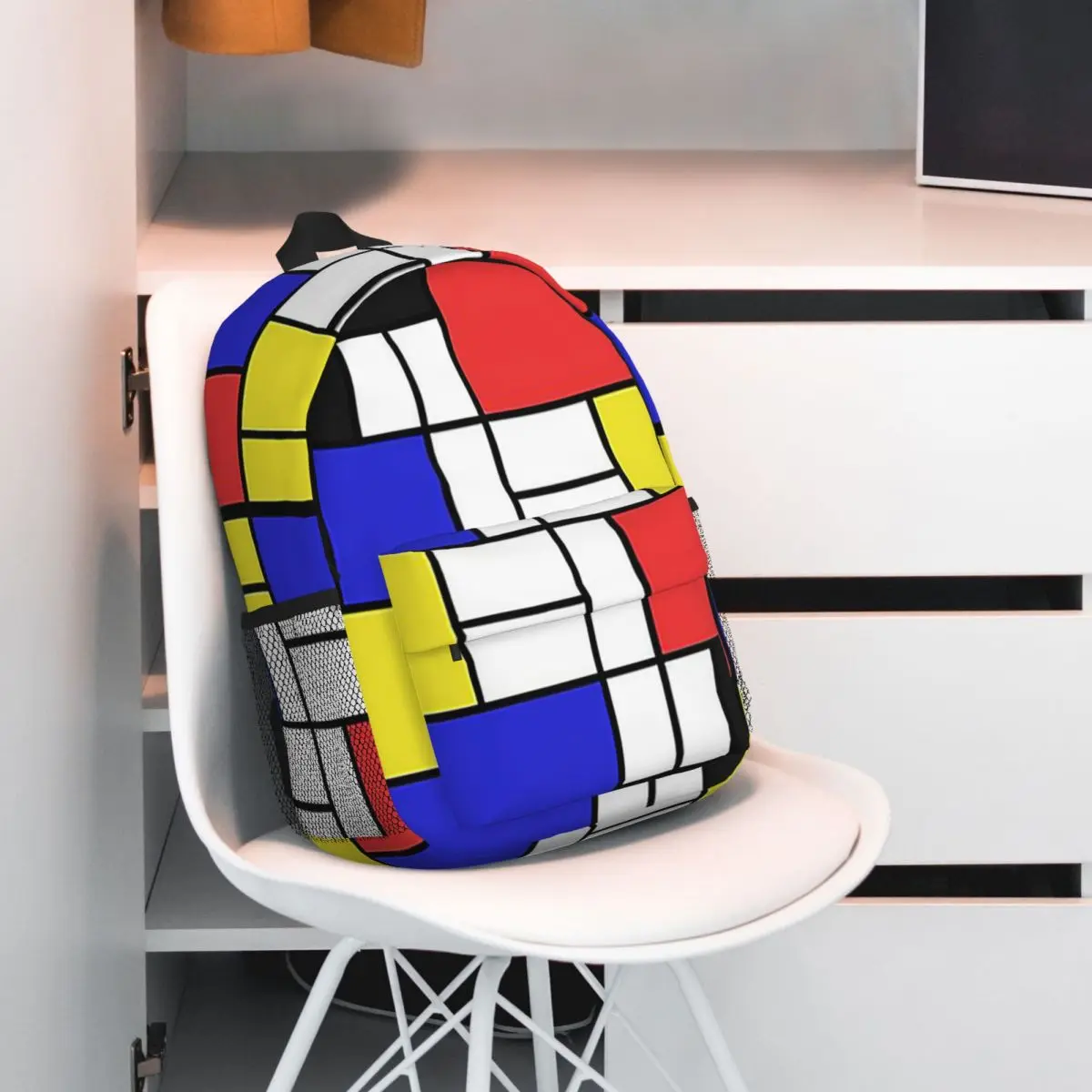 Piet Mondrian De Stijl Backpack Hot Sale Daypack Large Capacity Boys Girls BookBag Shoulder Bags for Men Women School Bag