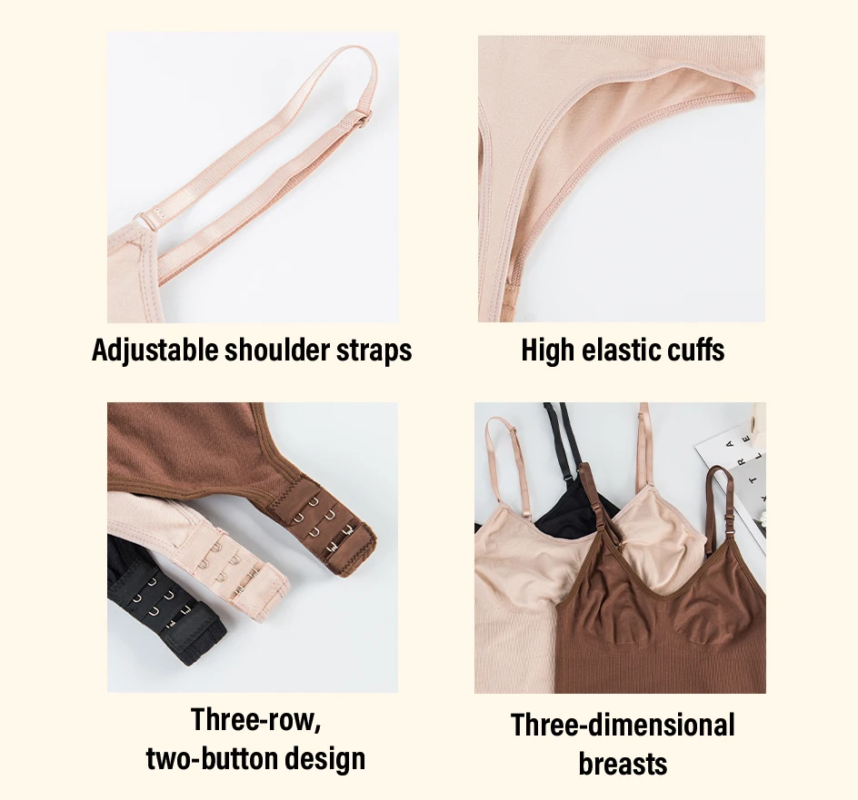 1 Stück Nahtloser Damen-String-Shapewear-Bodysuit, Komfortable Ganzkörper-Unterwäsche, Einteiliger Schnitt, Sexy Figurformender Body, Bestseller – Detail 7