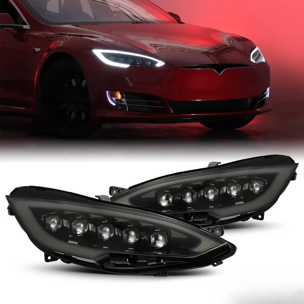

For AREX 12-21 Tesla Model S NOVA-Series LED Projector Headlights Alpha-Black