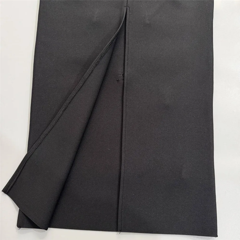 2026 Sommer Neues Luxuriöses Strass-Bandage-Kleid Damen Perlenbesetztes Trägerloses Elegantes Kleid mit Schal – Detail 12