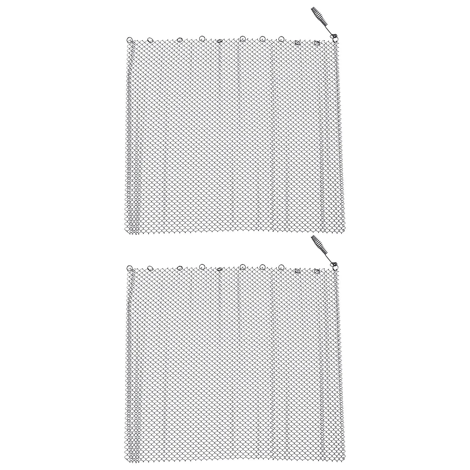 

2Pcs Fireplace Mesh Screen Curtain 24x20 Metal Mesh Panels Decorative Fireplace Screen Insert Indoor Hearth