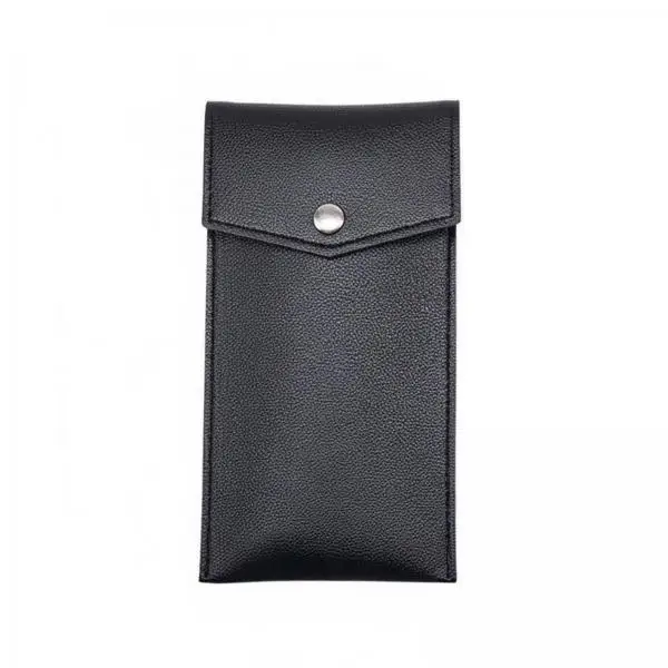 Leather Storage Box Pen Pencil Case Slim Portable Organizer for Backpack Handbag Briefcase Students Professionals