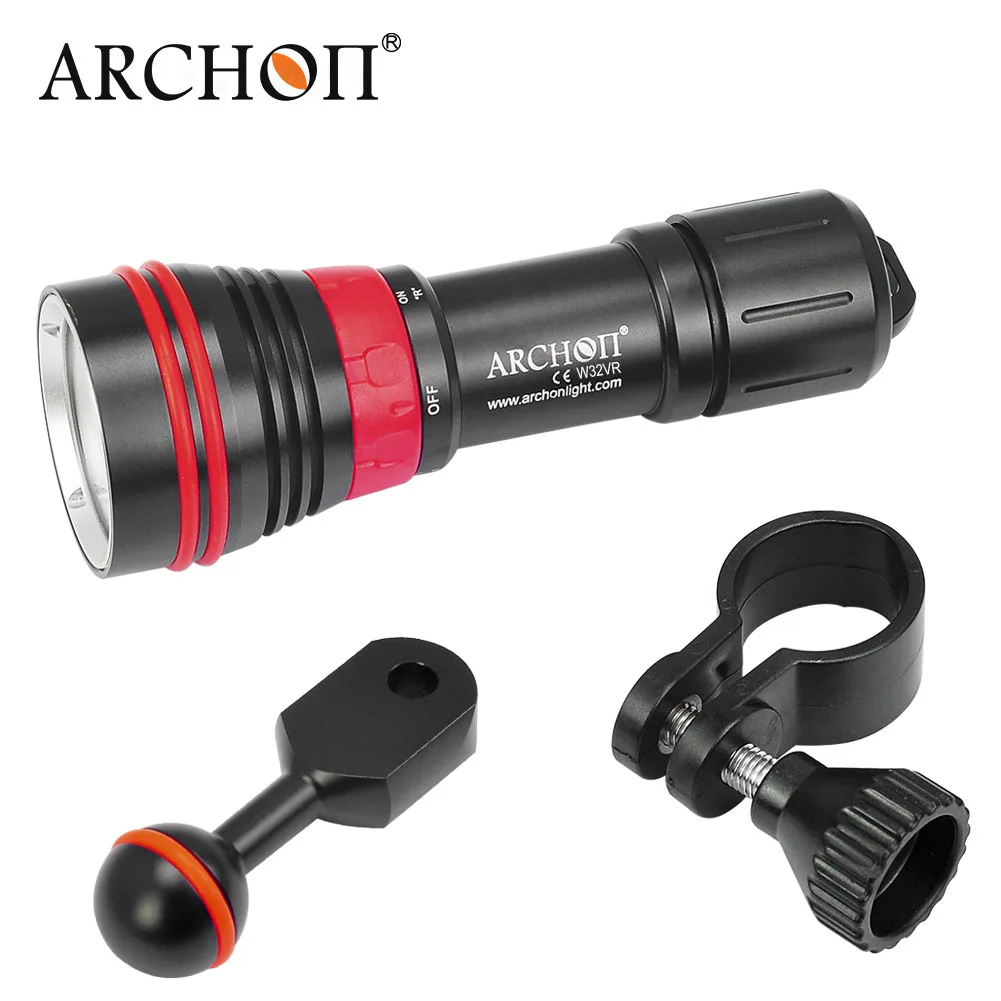ARCHON W32VR Dive Video Light 2-in-1 Warm-White 2000 Lm + Red Using 26650 Cell Perfect Fill Light for Underwater