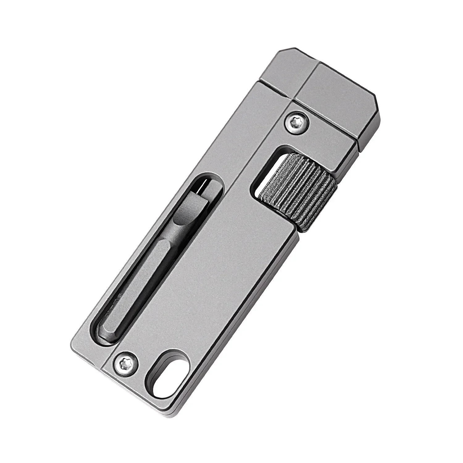 FEGVE Titanium Alloy Multi-tools Mini Adjustable Wrench Slotted Cross Screwdriver