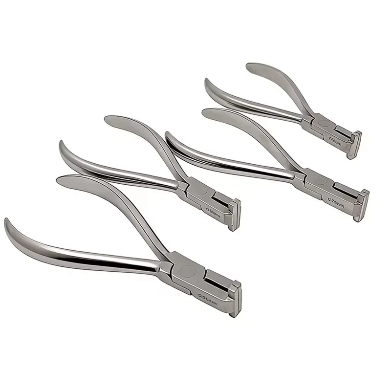 Dental Orthodontic Step Pliers Z-Bend Archwire Detailing Pliers Stainless Steel 0.25/0.5/0.75/1.0mm Instrument