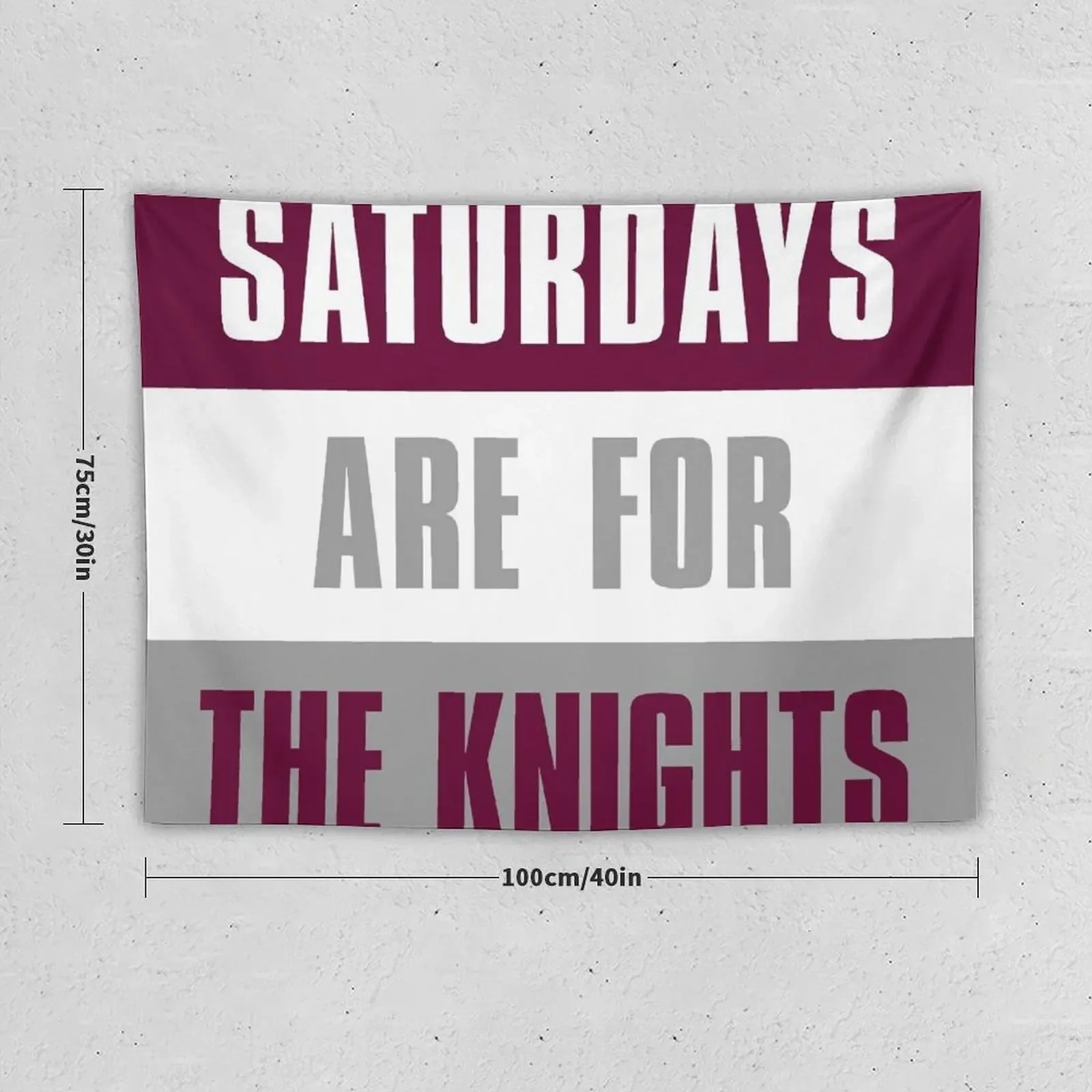 Saturdays are for The Knights, Bellarmine University Tapestry Home Supplies Outdoor Decor Tapestry