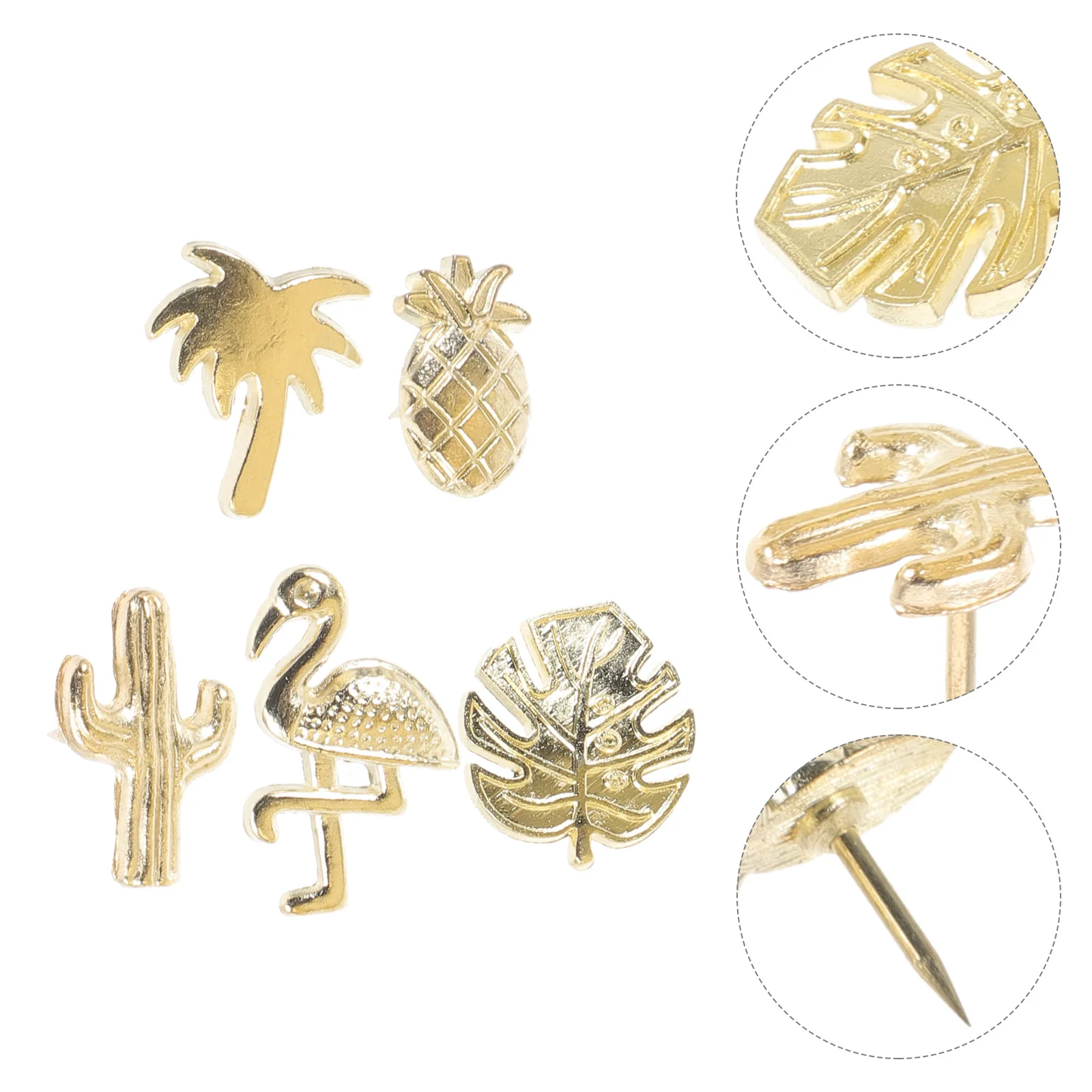 

30 Pcs Creative Office Supplies Push Pin Small Pushpins Corkboard Desk Daily Use Accessories Metal Thumbtacks