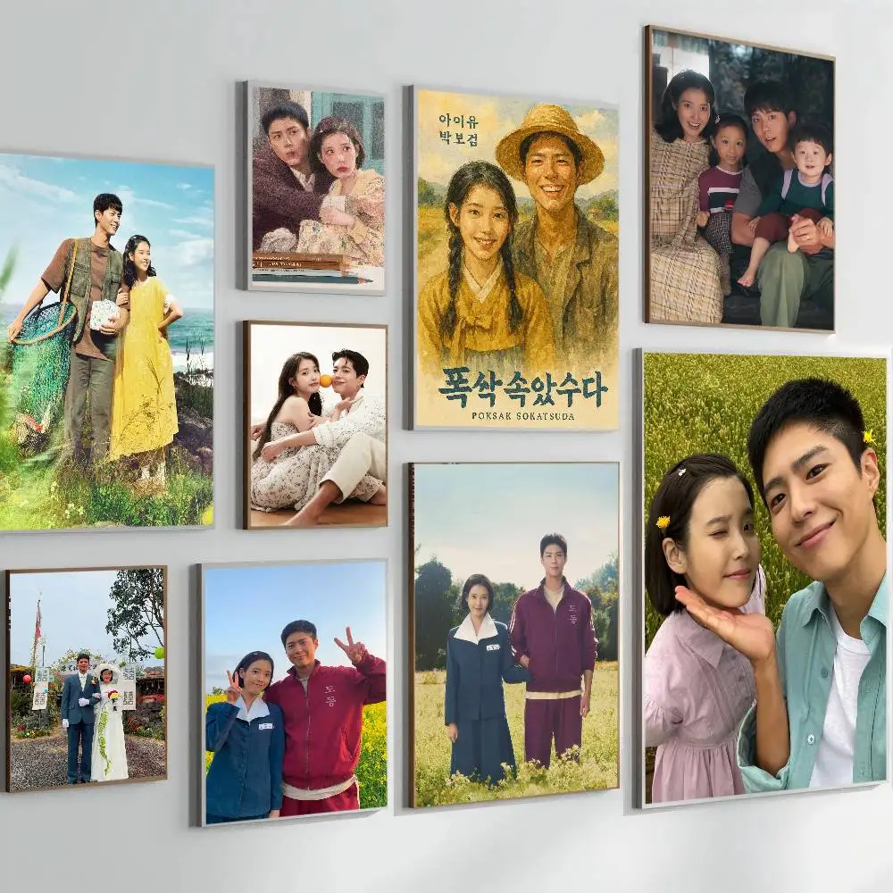 حار Kdrama عندما تعطيك الحياة اليوسفي المشارك ذاتية اللصق الفن ورق مقاوم للماء ملصق مقهى بار غرفة جدار ديكور