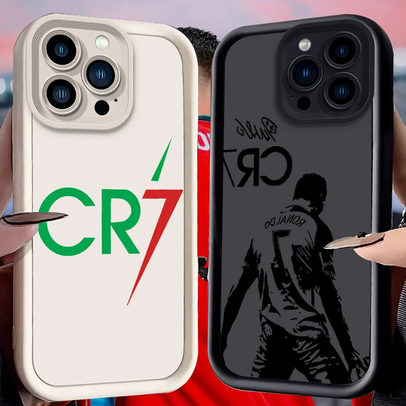 CR7 Case for iPhone 16 E 15 Pro Max 14 Plus 13 12 Mini 11 Pr