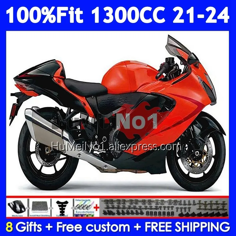 Injection Body For SUZUKI GSXR1300 Hayabusa GSXR 1300 CC 21 22 23 24 129No.54 GSXR-1300 2021 2022 2023 Red black 2024 Fairing