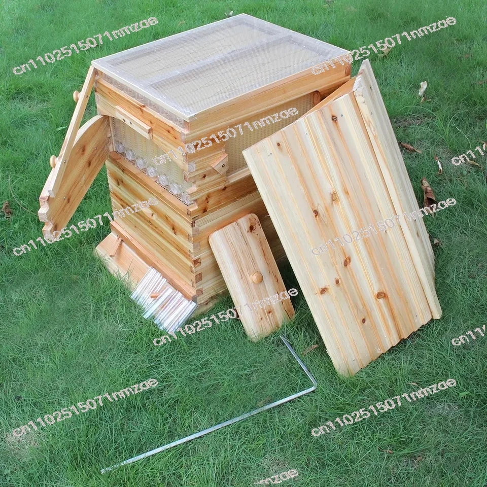 Automatic Honey Flow Hive - Complete Beekeeping Equipment with 7 Plastic Bee Frames