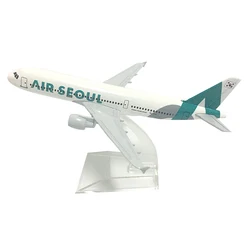 JASON TUTU 16cm Korean Air Seoul Airbus A380 Airlines Model Airplane Diecast Metal 1/400 Scale Planes