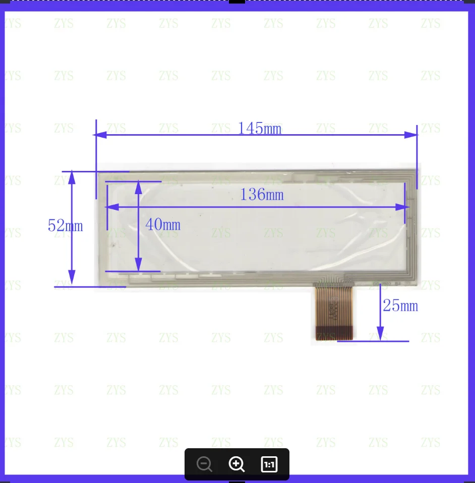 DG2002 145*52mm Touch Screen Senso Industrial Control DG 2002 Resistance Screen 145*52