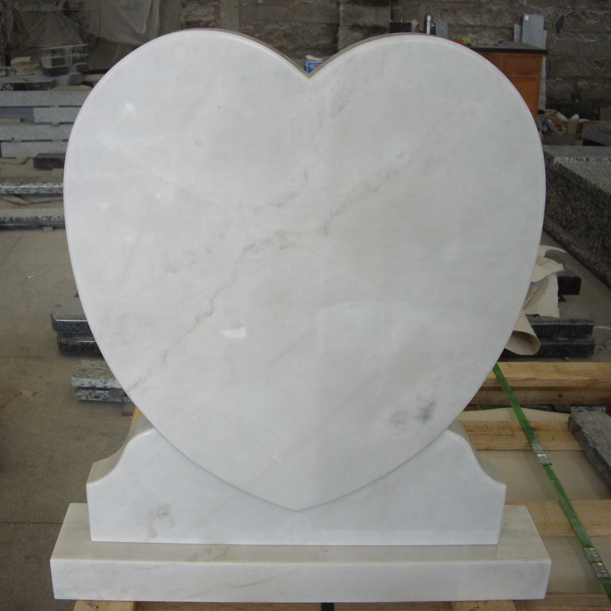 التخصيص الرخام الأبيض الصليب شواهد القبور حجر الرأس قبر #1