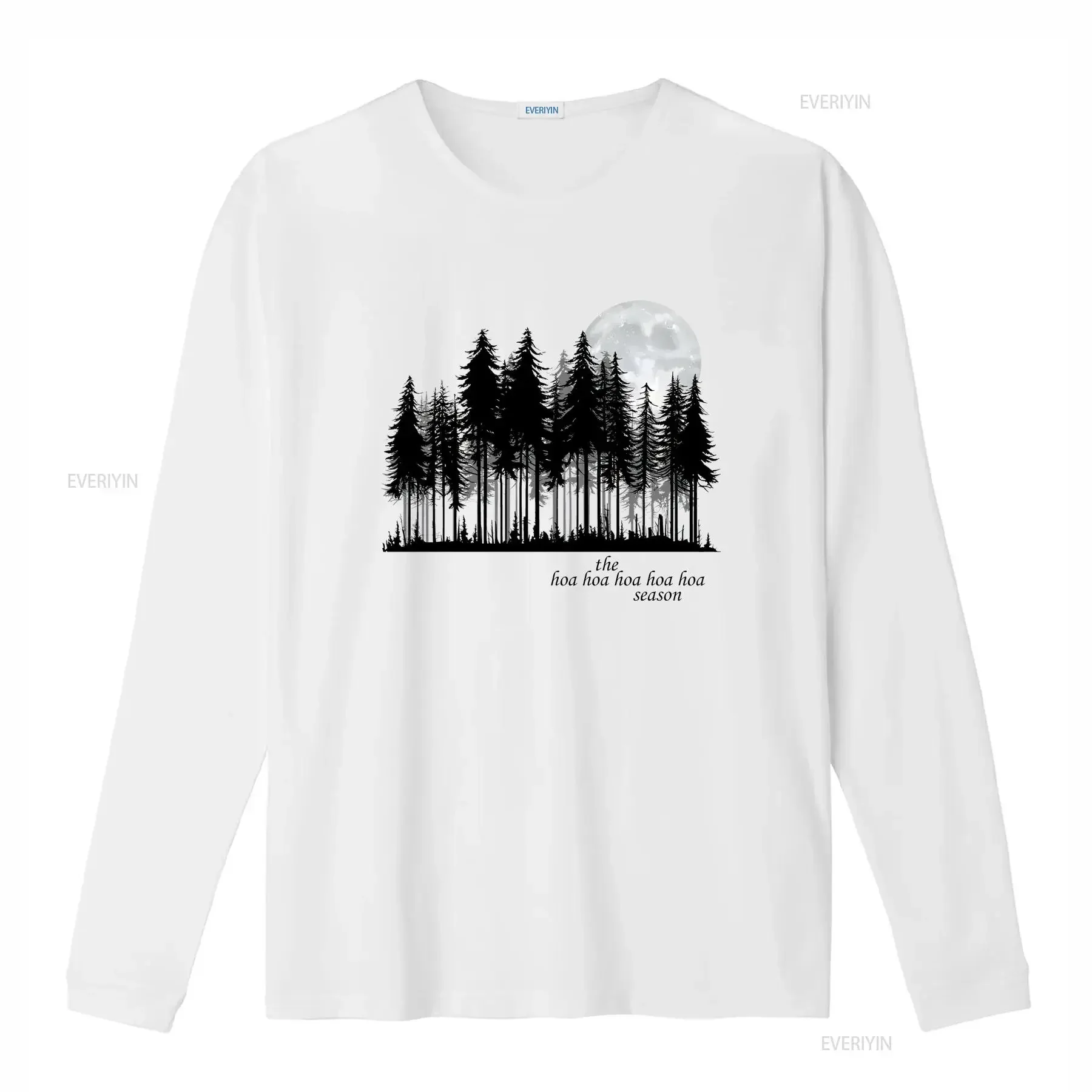Hoa Season T shirt Forks Washington Crewneck Twilight Inspired SweaT Cozy vintage Washed Top For Everyday Wear Breathable