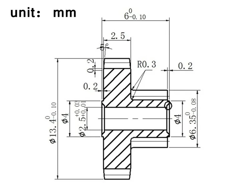 헬리컬 더블 기어, 37GB 37mm 모델 기어 박스 부품, 0.5M, 10T-25T, 18 °