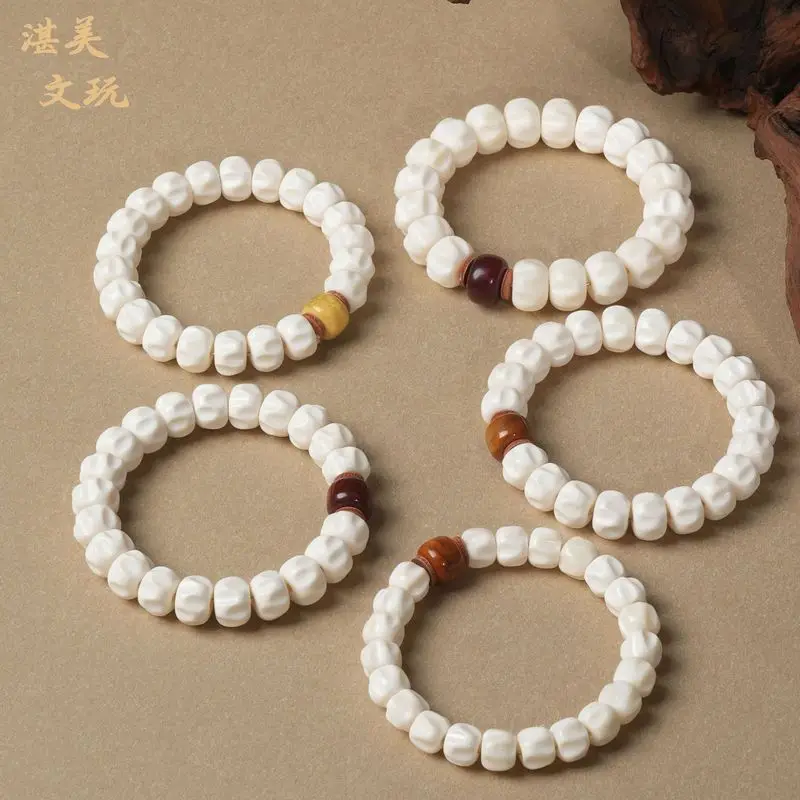 Authentic And Passion Fruit Seed , Deer Antler Root Charm, Unisex Bracelet