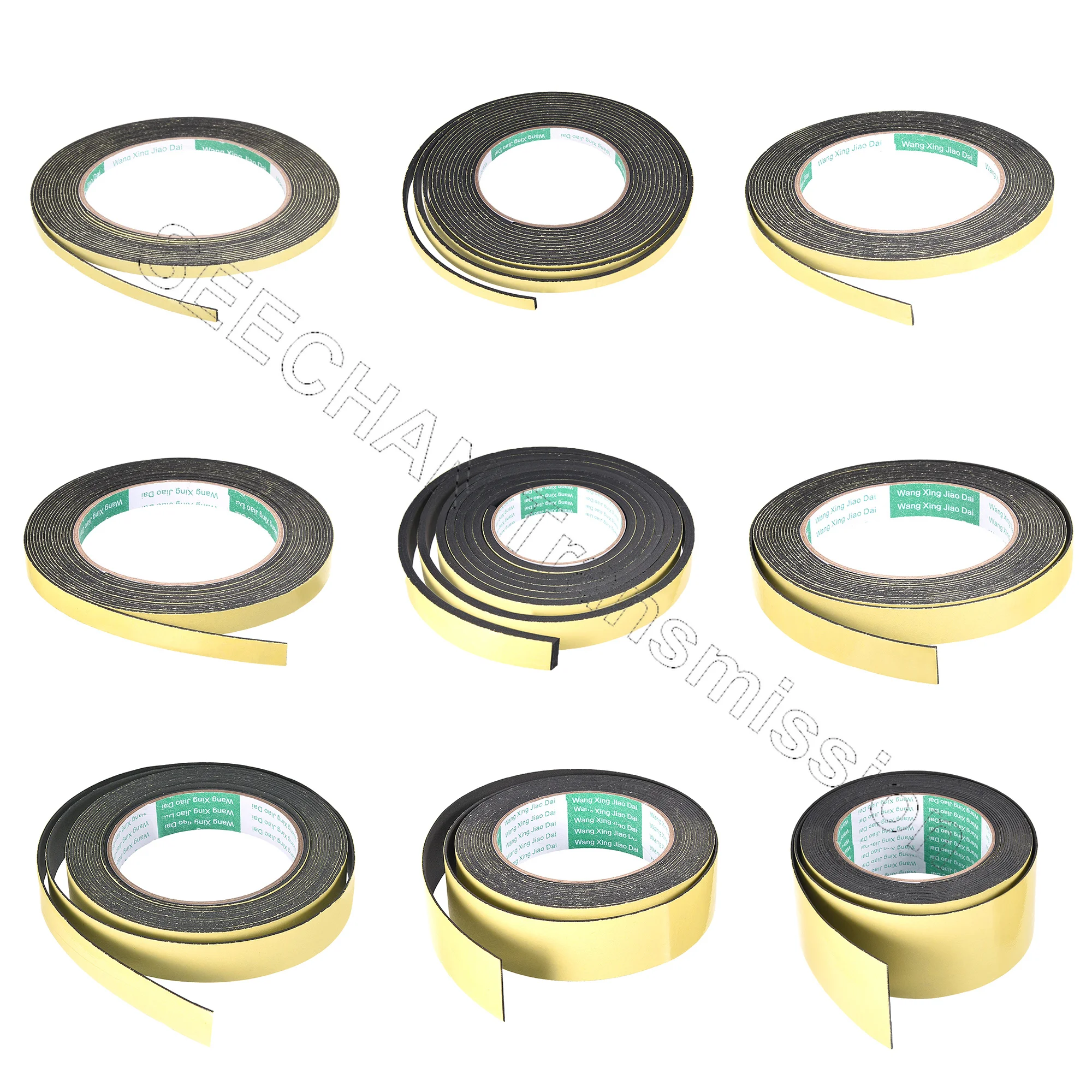 Thick 1-5mm EVA Foam Sponge Rubber Strip Single Sided Adhesive Soundproof Anti-collision Window Door Seal Strip Weather Strip