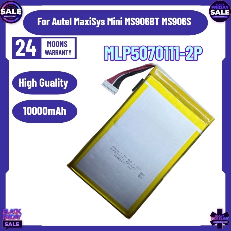 

New 10000mAh Battery MLP5070111-2P for Autel MaxiSys Mini MS906BT MS906S Automotive Diagnostic Tool Battery