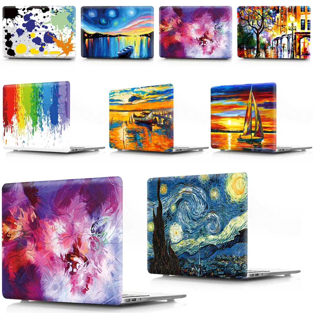 2024 Case Hard PVC Shell Laptop Pouch For Macbook Air 11.6 A1370 A1465 Pro M2 M3 Retina 13 14 15 16 A3114 A1398 A2338 A1989 PC